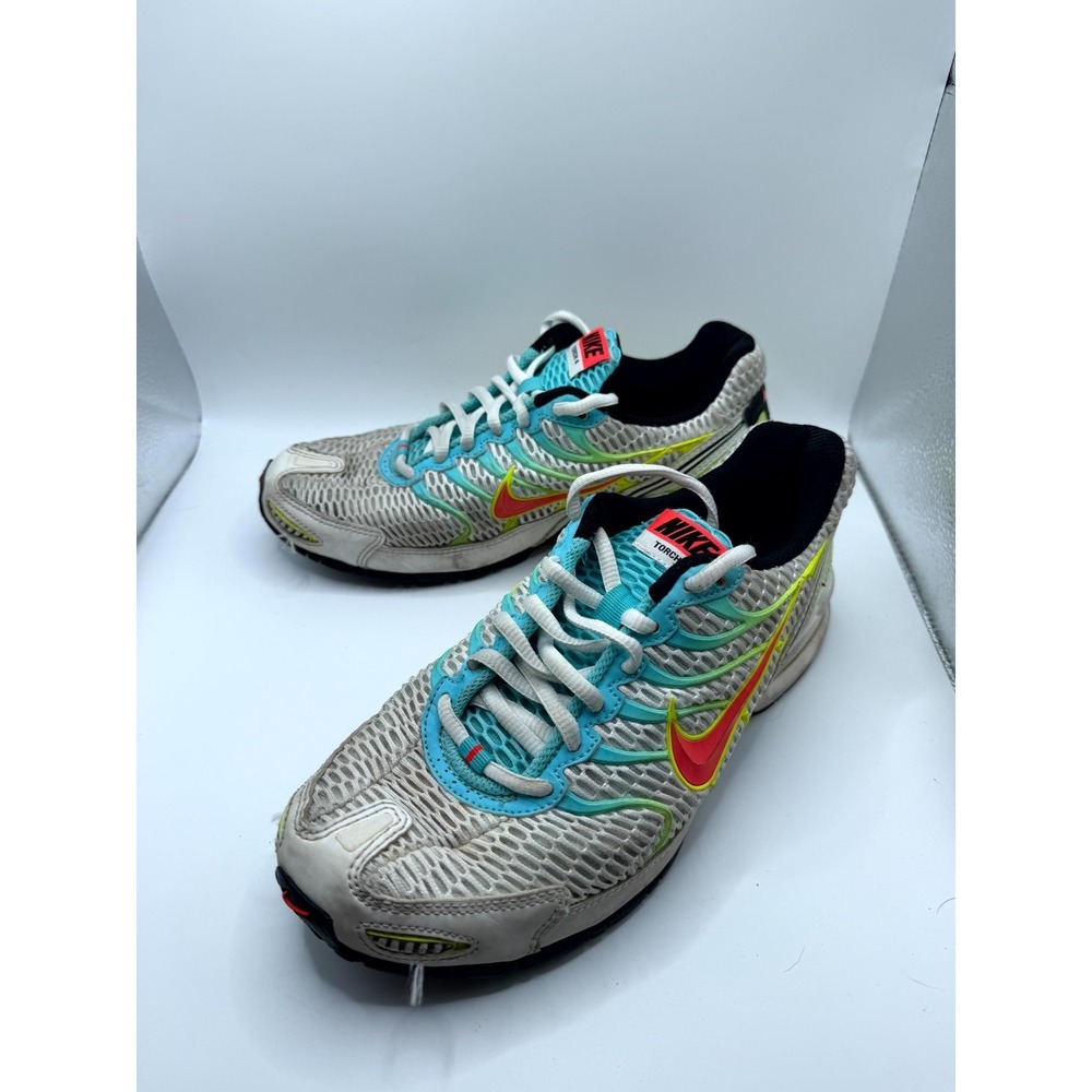Nike Air Max Torch 4 CW5607-100 Womens 8 Sneaker White‎ Volt Laser Running Shoes
